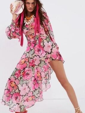 maisie midi dress for love and lemons For Love & Lemons Maisie Mini Dress in Blue